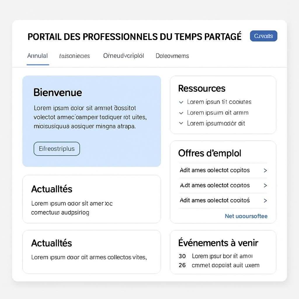 Découvrez Espace ressources, le portail dédié au temps partagé, conçu pour faciliter l'emploi et accompagner les professionnels dans la gestion flexible et efficace de leurs carrières.